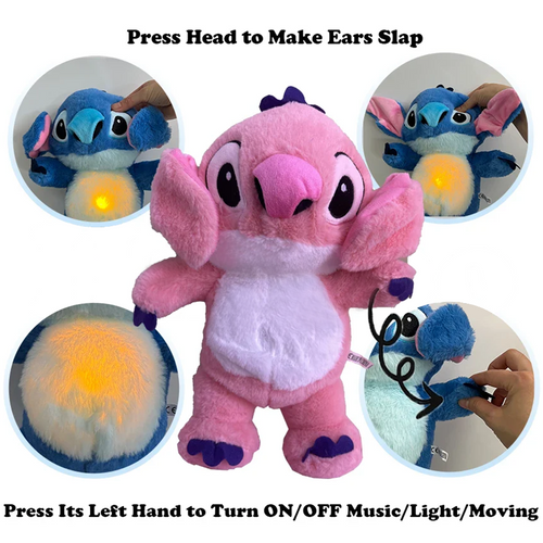 Musical Breathing Teddy with Glowing Heart