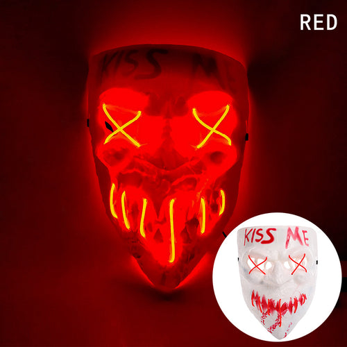 The Purge 3 Kiss Me Election Year Resin Cosplay Mask Light-up Mask