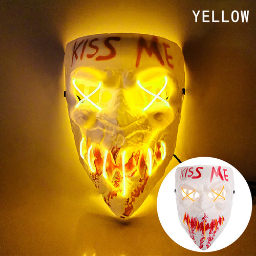 The Purge 3 Kiss Me Election Year Resin Cosplay Mask Light-up Mask