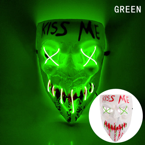 The Purge 3 Kiss Me Election Year Resin Cosplay Mask Light-up Mask