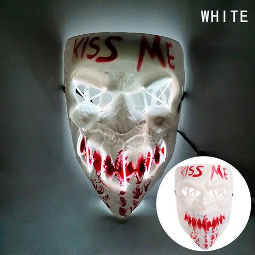 The Purge 3 Kiss Me Election Year Resin Cosplay Mask Light-up Mask