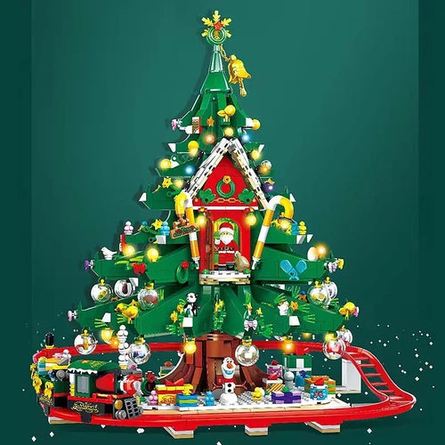 Large Christmas Tree House Model Building Blocks