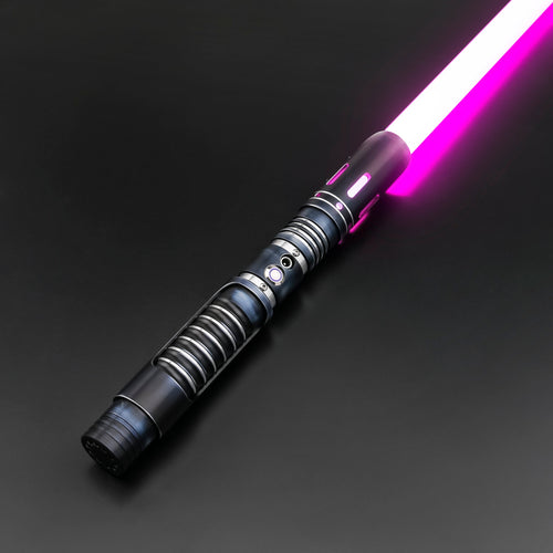 E22  RGB VOID Smooth Pixel Lightsaber 12 Light Colors and 16 Sets Soundfonts Metal Hilt PC Blade