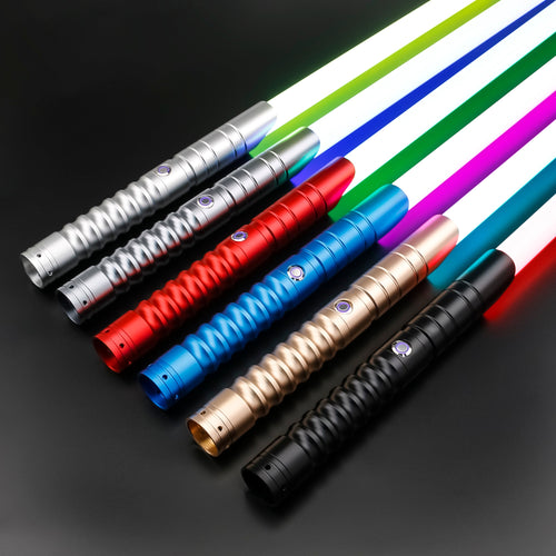 E01 Upgrade Smooth Swing Heavy Dueling Lightsaber Metal Hilt Colors Changing Blaster Jedi Laser Sword