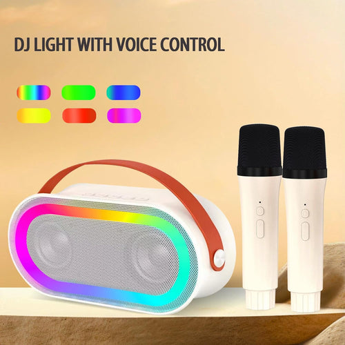 Portable Mini Karaoke Machine Bluetooth Karaoke Speaker with Lights