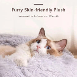 Plush Pet Nest Washable Pet Bed