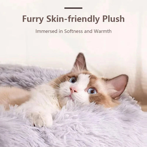 Plush Pet Nest Washable Pet Bed