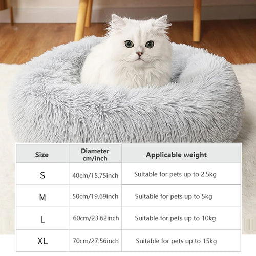 Plush Pet Nest Washable Pet Bed