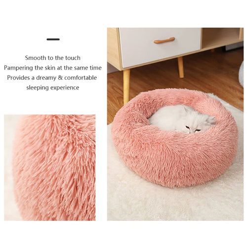 Plush Pet Nest Washable Pet Bed