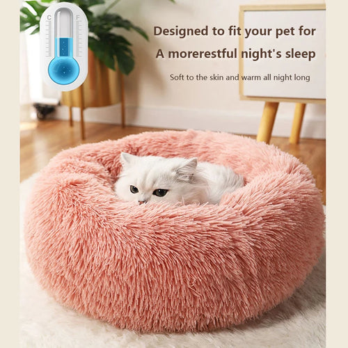 Plush Pet Nest Washable Pet Bed