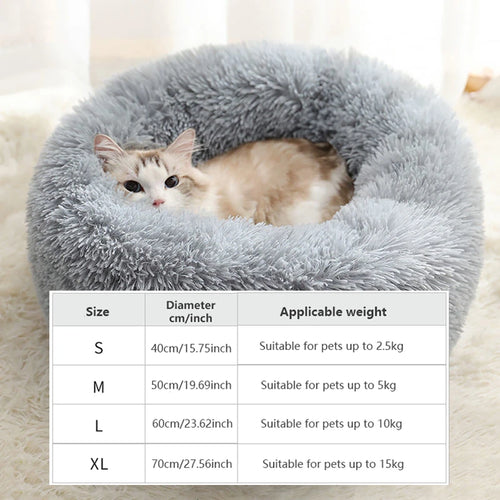 Plush Pet Nest Washable Pet Bed