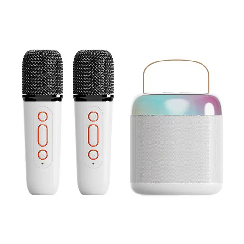 RGB Light Wireless Microphone Mini Speaker Karaoke Singing Machine