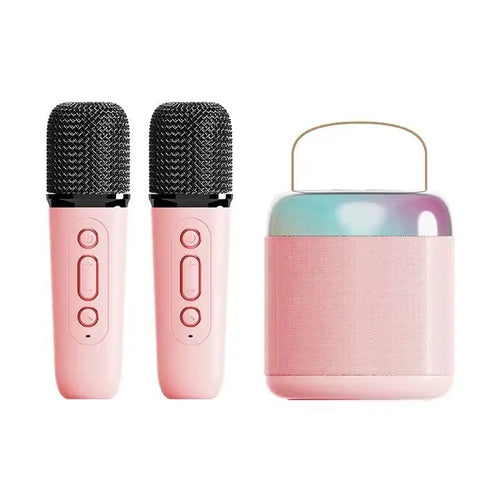 RGB Light Wireless Microphone Mini Speaker Karaoke Singing Machine