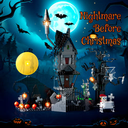 Halloween Nightmare House Model Pumpkin Ghost Building Blocks