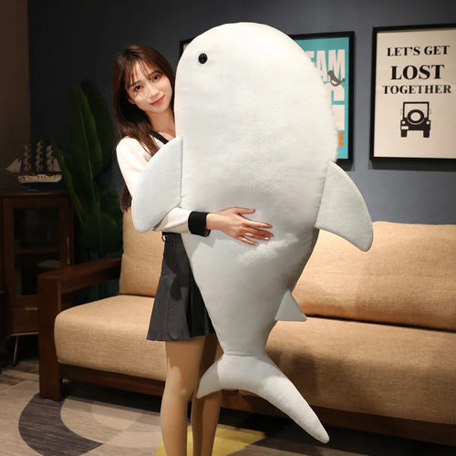 Cute Whale Plush Toy Sea Animal Blue Whale Soft Stuffed Animal Pillow 150CM