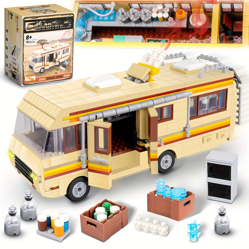 Bus Building Set Toy Educational DIY RV Toy 986pcs