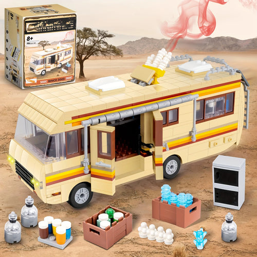 Bus Building Set Toy Educational DIY RV Toy 986pcs