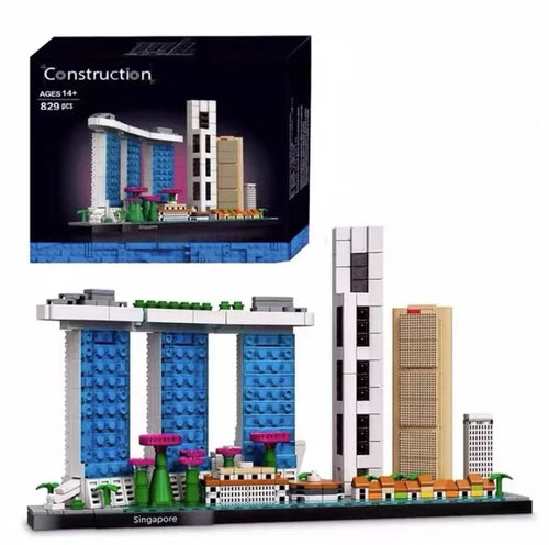 Architecture City Building Blocks Kit Bricks Classic City Model Kid Toys