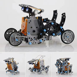 12 in 1 DIY Solar Robot Kit Building Blocks High-Tech Assemble Bricks