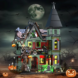 Halloween Nightmare House Model Pumpkin Ghost Building Blocks