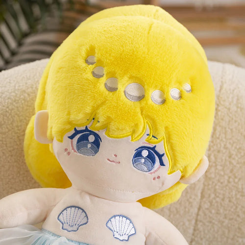 50cm Kawaii Cartoon Princess Style Mermaid Plush Toy Quality Stuffed Doll