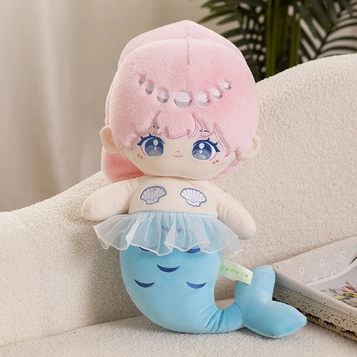 50cm Kawaii Cartoon Princess Style Mermaid Plush Toy Quality Stuffed Doll