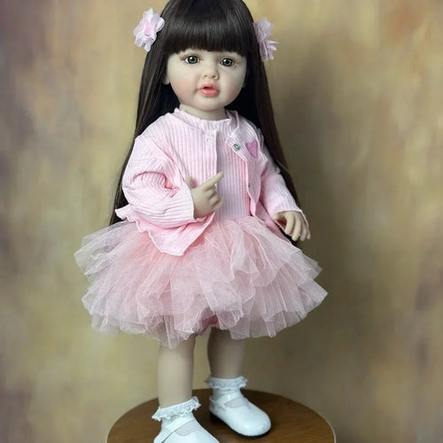 55 Cm Body Glue Washable Simulation Reborn Doll