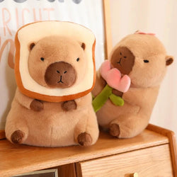 Capybara Plush Toy Pillow Boba Bread Fruit Food Decor Stuffed Animal Success