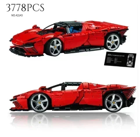 Car Model Bricks NEW Technical Compatible 42143 Ferraried Daytona SP3 Supercar Building Blocks