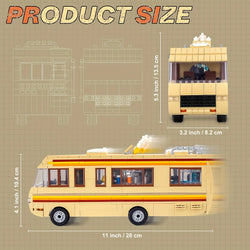 Bus Building Set Toy Educational DIY RV Toy 986pcs