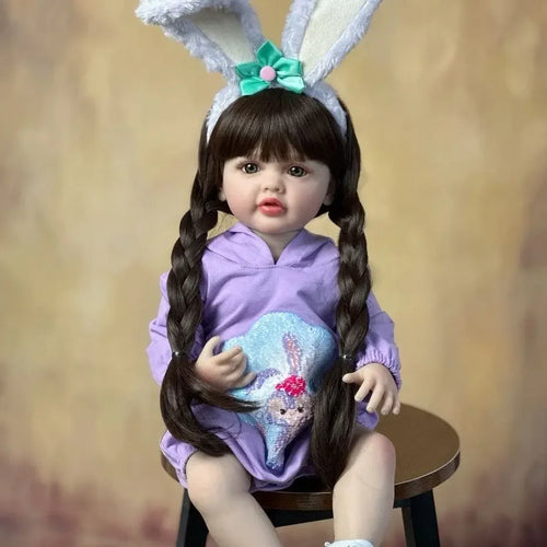 55 Cm Body Glue Washable Simulation Reborn Doll