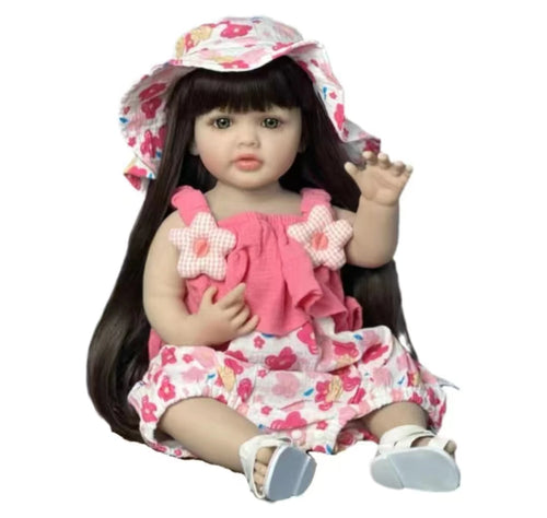 55 Cm Body Glue Washable Simulation Reborn Doll